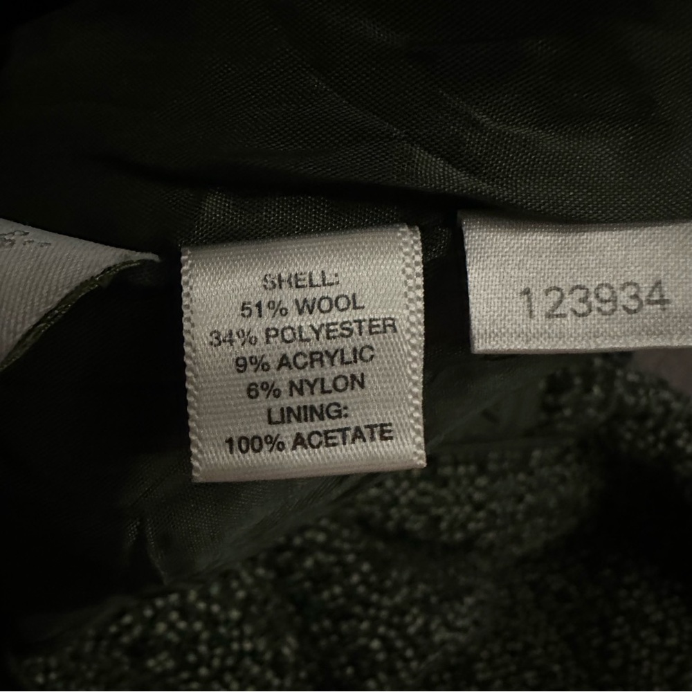 LOFT Ann Taylor | Green Tweed Wool Blend Pencil Skirt - Size 2 - Picture 7 of 8